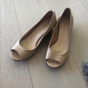 Cole Haan Nike Air peep toe wedge heel